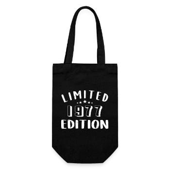 Birthday 1977 Limited Edition 1977 - Gift Bag for Bottles - black - Front