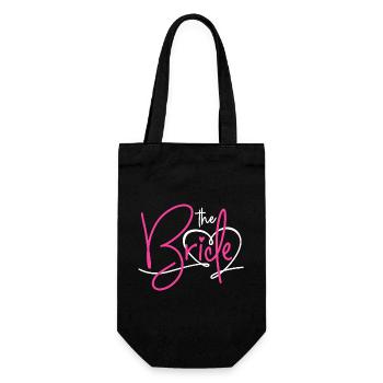 THE BRIDE - BRIDE BACHELORETTE PARTY 2025 - Gift Bag for Bottles - black - Front