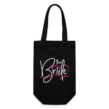 THE BRIDE - BACHELORETTE PARTY BRIDE 2025 - Gift Bag for Bottles - black - Front