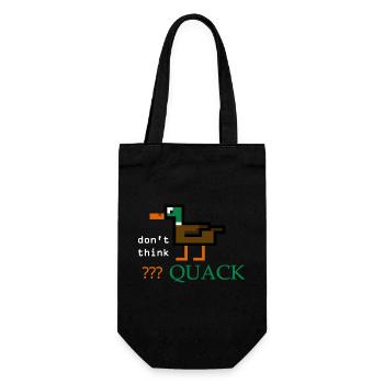 Duck Quack - Gift Bag for Bottles - black - Front