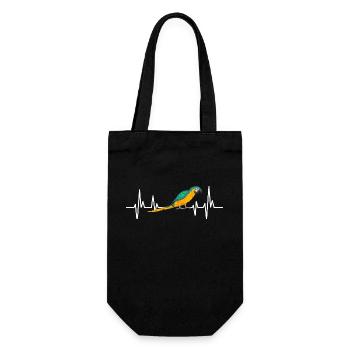 Ara à poitrine jaune Perroquet bleu et ara jaune - Sac à bouteille - noir - Devant
