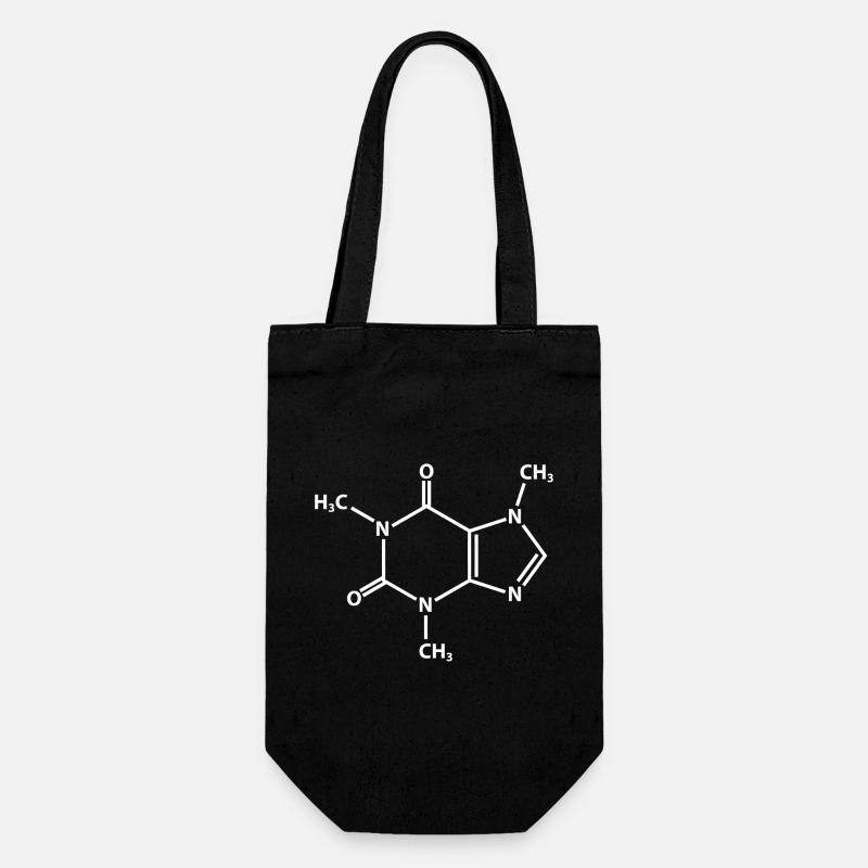 Molécule de caféine - Sac à bouteille - noir