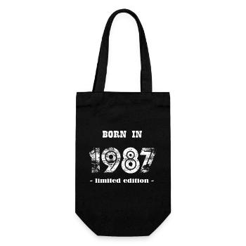 BORN IN 1987 - limited edition - Geschenkbeutel für Flaschen - Schwarz - Vorne