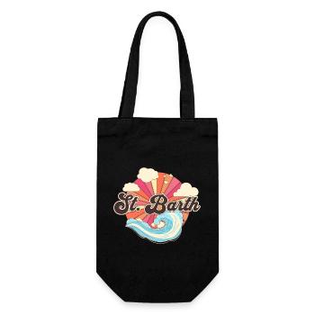Saint Barthélemy Rétro Plages des années 80 - Sac à bouteille - noir - Devant