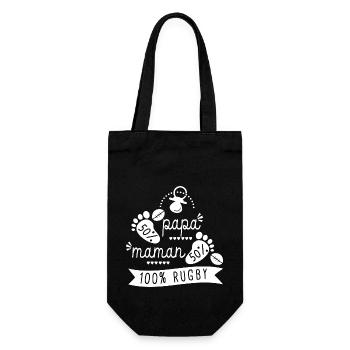 Rugby bébé supporter Rugby sport - Sac à bouteille - noir - Devant