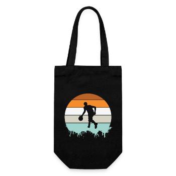 Basketball Basketballer - Geschenkbeutel für Flaschen - Schwarz - Vorne
