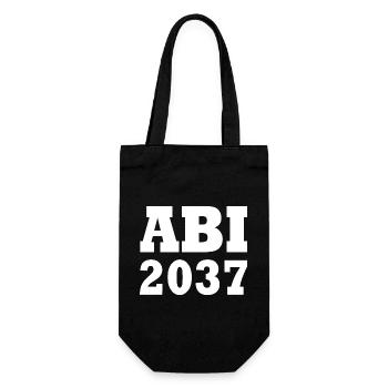 Abi 2037 - Geschenkbeutel für Flaschen - Schwarz - Vorne
