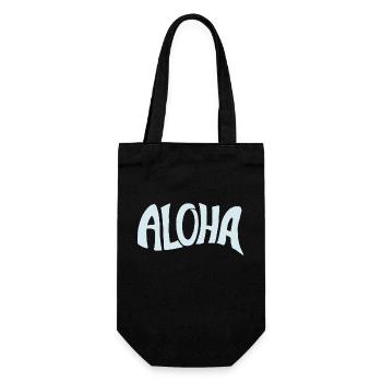Aloha - Geschenkbeutel für Flaschen - Schwarz - Vorne