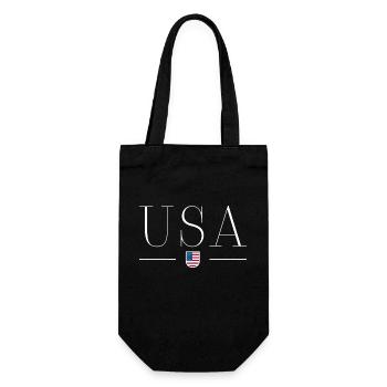 I love USA - Gift Bag for Bottles - black - Front