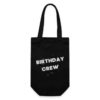 Birthday Crew - Gift Bag for Bottles - black - Front