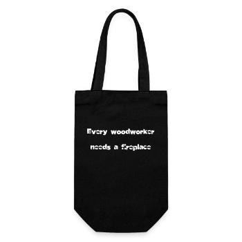cutter logging awesome carpenter girl tshirts - Geschenkbeutel für Flaschen - Schwarz - Vorne