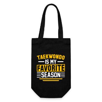 Le taekwondo est ma saison préférée - Sac à bouteille - noir - Devant