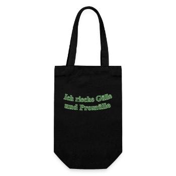 Gülle und Promülle - Geschenkbeutel für Flaschen - Schwarz - Vorne