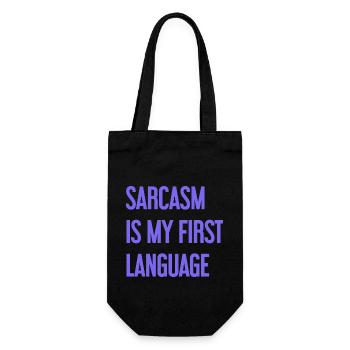 Sarcasm Pro - Gift Bag for Bottles - black - Front