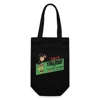 Tokyo Tiki Bar and Cocktail Lounge - Geschenkbeutel für Flaschen - Schwarz - Vorne