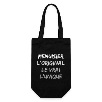 menuisier - Sac à bouteille - noir - Devant