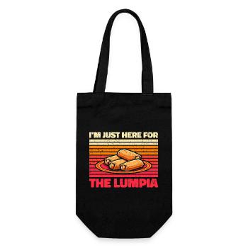 Je suis juste là pour le Lumpia - Lustiges Lumpia - Sac à bouteille - noir - Devant