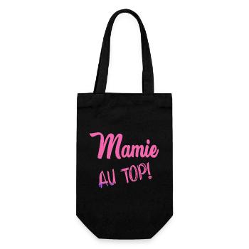 GRANNY - Gift Bag for Bottles - black - Front
