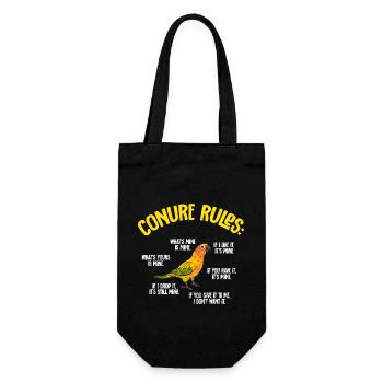 Parakeet, Parrot, Parakeet, Bird - Gift Bag for Bottles - black - Front