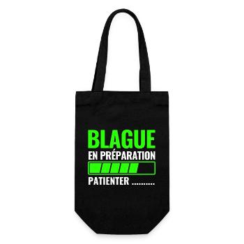 Joke in the making - Gift Bag for Bottles - black - Front