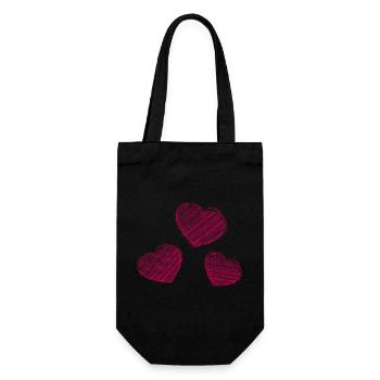 ALLES GUTE ZUM GEBURTSTAG. ALLES GUTE ZUM GEBURTSTAG. JAHRESTAG. - Geschenkbeutel für Flaschen - Schwarz - Vorne