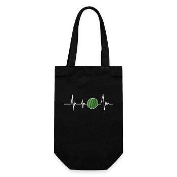 Battement de cœur pastèque - Sac à bouteille - noir - Devant