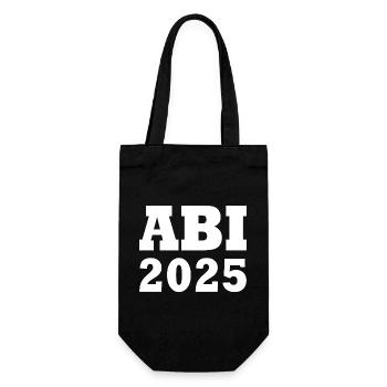 Abi 2025 - Geschenkbeutel für Flaschen - Schwarz - Vorne