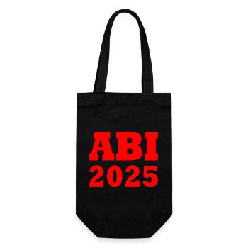 Abi 2025 - Geschenkbeutel für Flaschen - Schwarz - Vorne