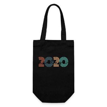 2020 vintage rétro - Sac à bouteille - noir - Devant