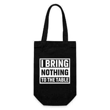 Je n’apporte rien à la table - Sac à bouteille - noir - Devant