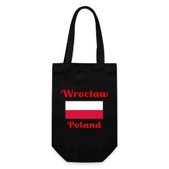 Wrocław, Poland - Stylish prints - Gift Bag for Bottles - black - Front