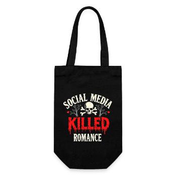 Relationship Drama - Social Media - Gift Bag for Bottles - black - Front