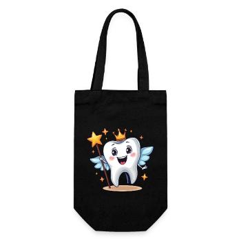 Carnival Tooth Fairy Dental Assistant Kids Dentist - Gift Bag for Bottles - black - Front