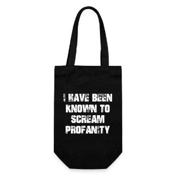 I have been known to scream profanity - Geschenkbeutel für Flaschen - Schwarz - Vorne