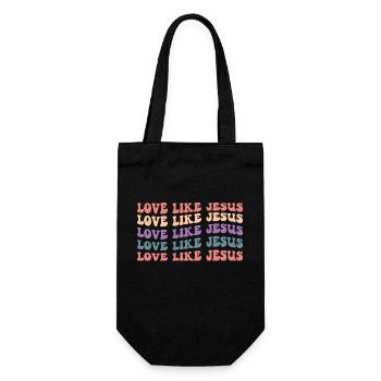 Aimer comme Jésus - Sac à bouteille - noir - Devant