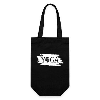Yoga - Geschenkbeutel für Flaschen - Schwarz - Vorne