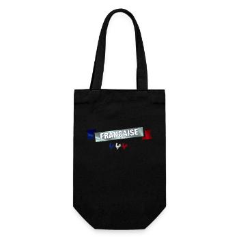 bannière française - Sac à bouteille - noir - Devant