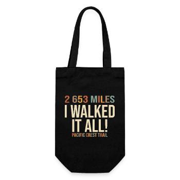 Finisher Pacific Crest Trail Tee Rando PCT - Gift Bag for Bottles - black - Front