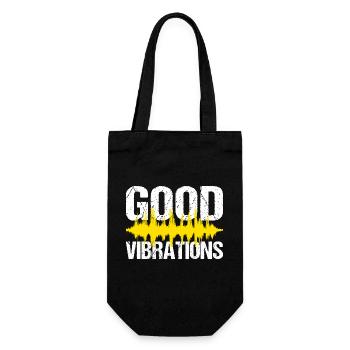Good Vibrations Music Party - Gift Bag for Bottles - black - Front