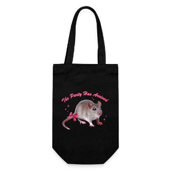 La souris glamour arrive - Sac à bouteille - noir - Devant