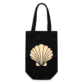 shell - Gift Bag for Bottles - black - Front