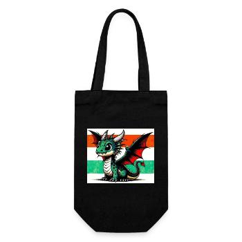 dragon - Gift Bag for Bottles - black - Front