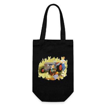 King of Tractors - Gift Bag for Bottles - black - Front