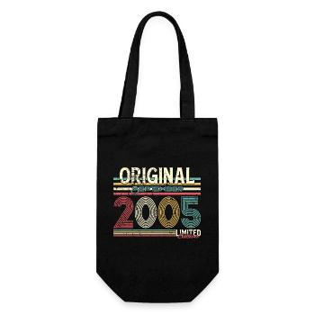 September 2005 Limitierte Original Grafik - Geschenkbeutel für Flaschen - Schwarz - Vorne