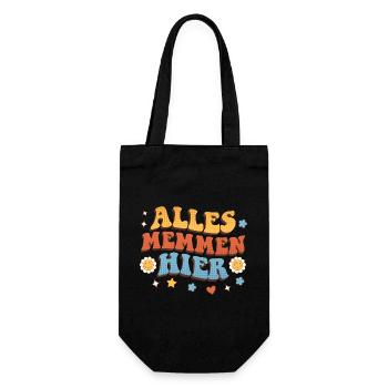 Malle ALLES MEMMEN HIER Retro Lustig - Gift Bag for Bottles - black - Front