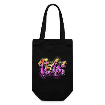 Team - Geschenkbeutel für Flaschen - Schwarz - Vorne