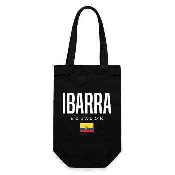 Ibarra Ecuador Ecuadorianer - Geschenkbeutel für Flaschen - Schwarz - Vorne
