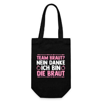 Bachelor Party Team Bride Hen Party - Gift Bag for Bottles - black - Front