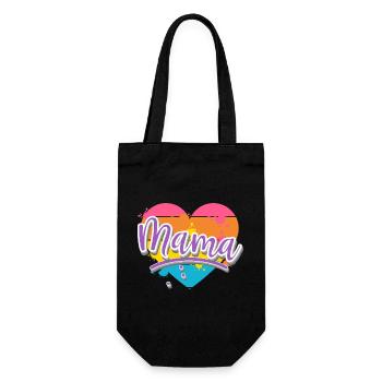 Mom - Gift Bag for Bottles - black - Front