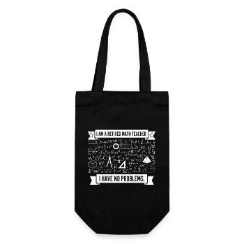 Humor eines pensionierten Mathematiklehrers - Geschenkbeutel für Flaschen - Schwarz - Vorne